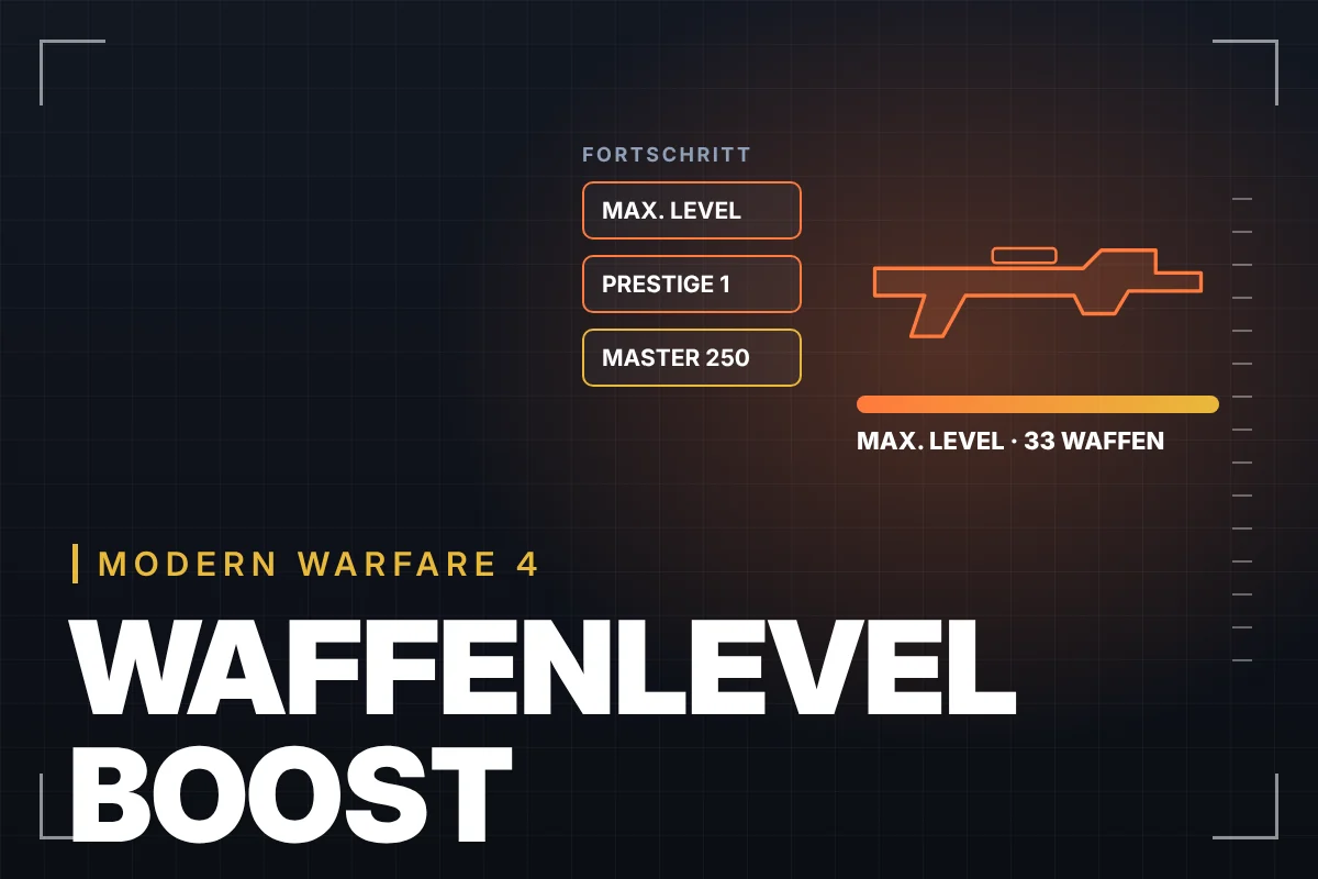 MW4 boost de nivel de armas
