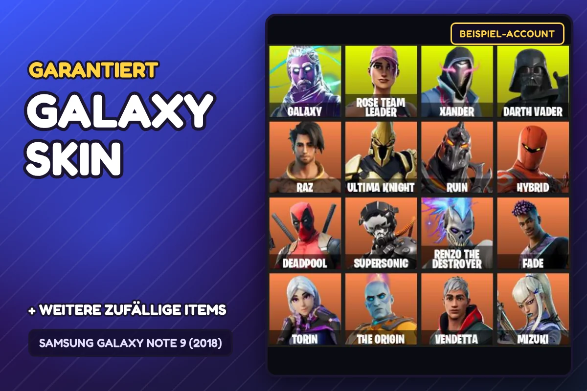 Account Fortnite con skin Galaxy