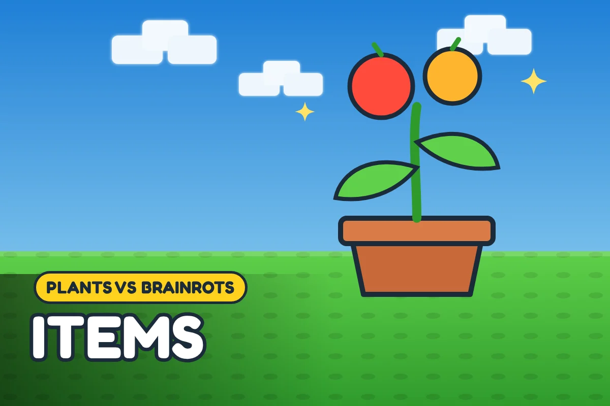 Plants vs Brainrots oggetti