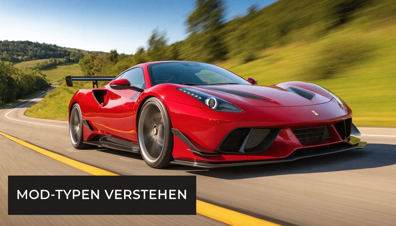 Ein roter Sportwagen fährt auf einer kurvenreichen Straße durch eine sonnige Landschaft in Forza Horizon 5.