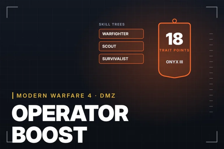 MW4 DMZ Operator Level Boost